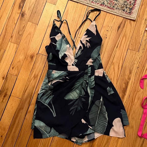 L'ATISTE Pants - Hawaiian print lunch